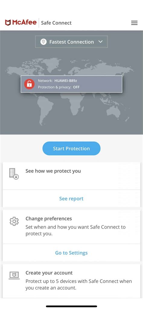 mcafee vpn will not connect